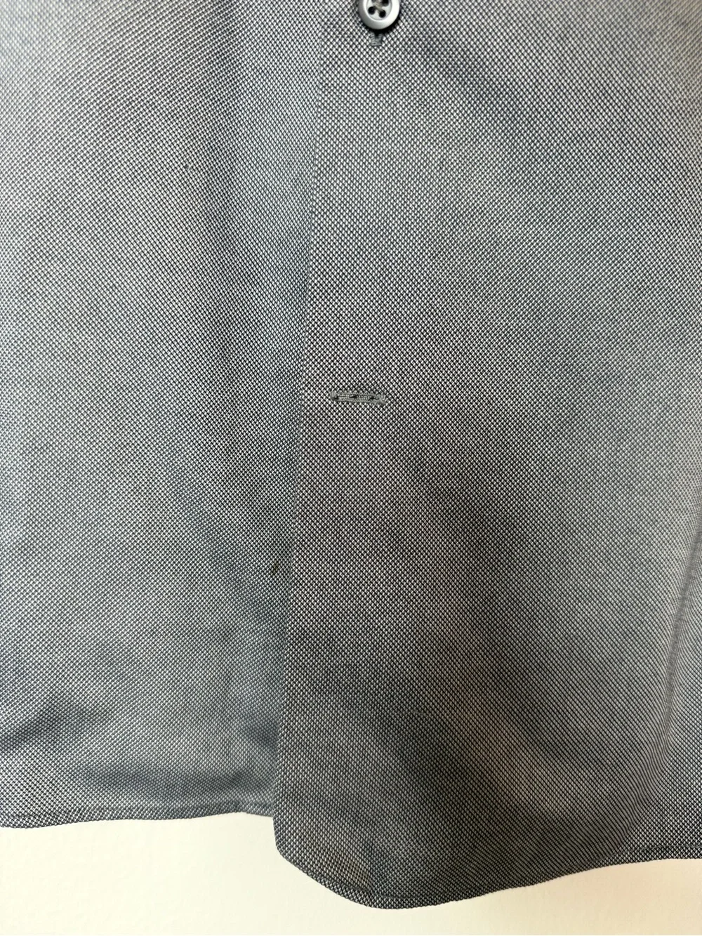 Banana Republic Men's Non-Iron Slim Fit Gray Dress Shirt - Size L
